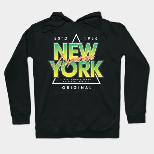 New York Denim Branding Typography Hoodie